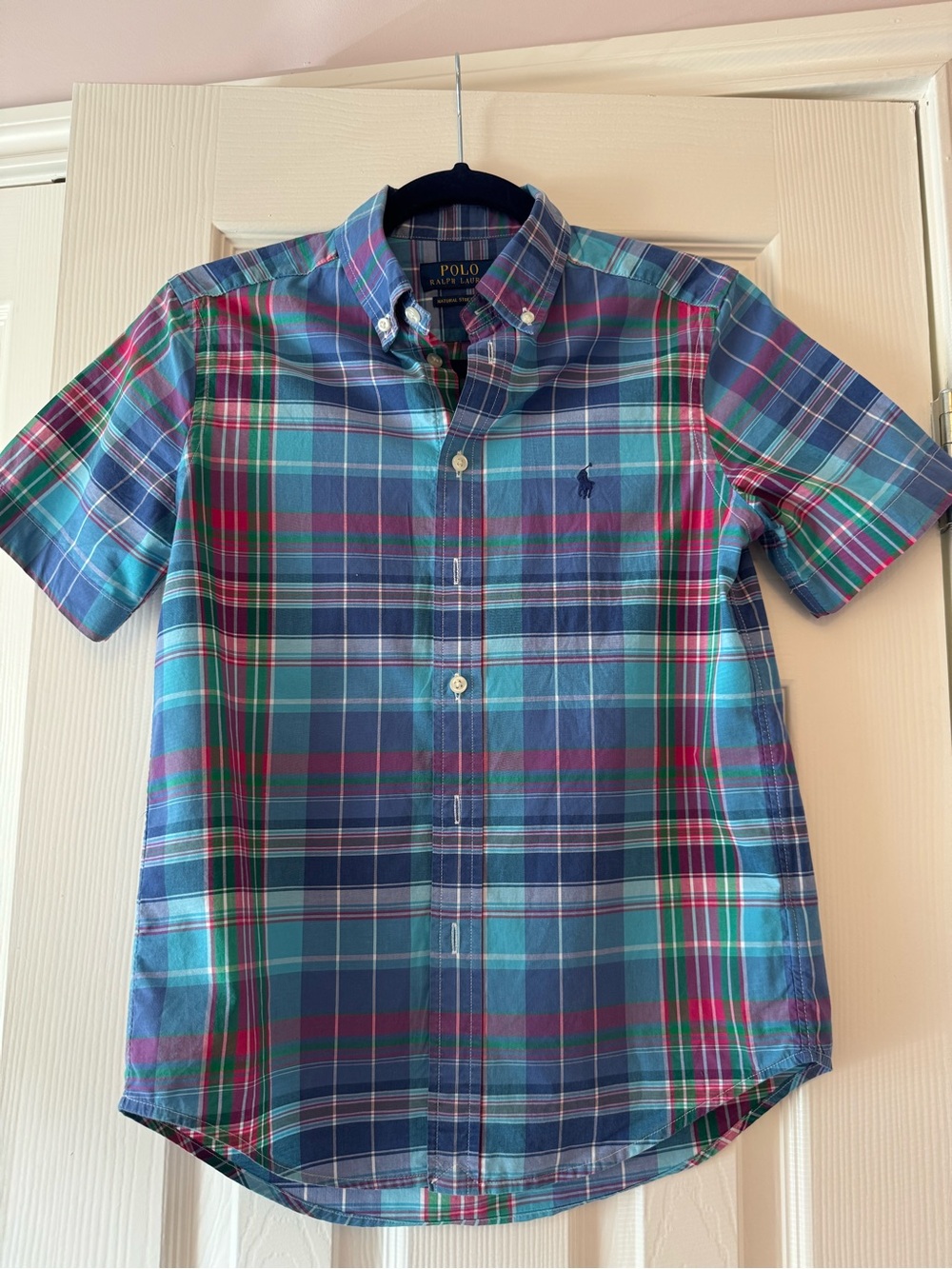 Polo Ralph Lauren Plaid Oxford Camp Shirt - Blue, Turquoise, Pink